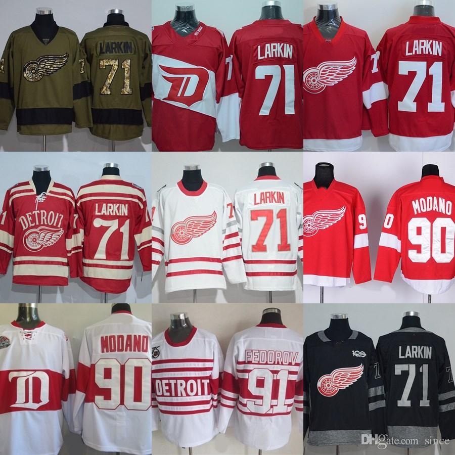 Factory Outlet Men's Detroit Red Wings #71 Dylan Larkin #90 Modano #91 Fedorov Black Red White Green Best ice hockey jerseys free shipping
Factory Outlet Men's Detroit Red Wings #71 Dylan Larkin #90 Modano #91 Fedorov Black Red White Green Best ice hockey jerseys free shipping