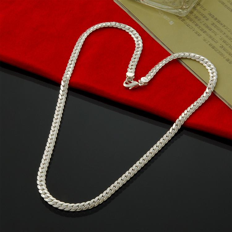 Factory Sale 925 Sterling Silver 5mm Cowboy Necklace Men's Fashion Silver Necklace, Black
Factory Sale 925 Sterling Silver 5mm Cowboy Necklace Men's Fashion Silver Necklace, Black