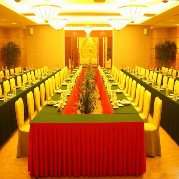 h100cm x l 10meters ice silk cloth for long table table skirt cloth cover wedding table skirt hotel home banquet party table cloth decor