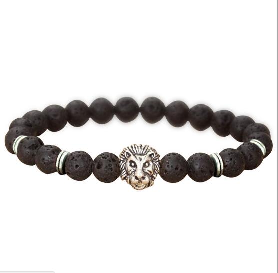 JLN Lava/volcanic Lion Buddha Bracelet Black Lava 8mm Stone Bead Bracelets For Men Jewelry
JLN Lava/volcanic Lion Buddha Bracelet Black Lava 8mm Stone Bead Bracelets For Men Jewelry