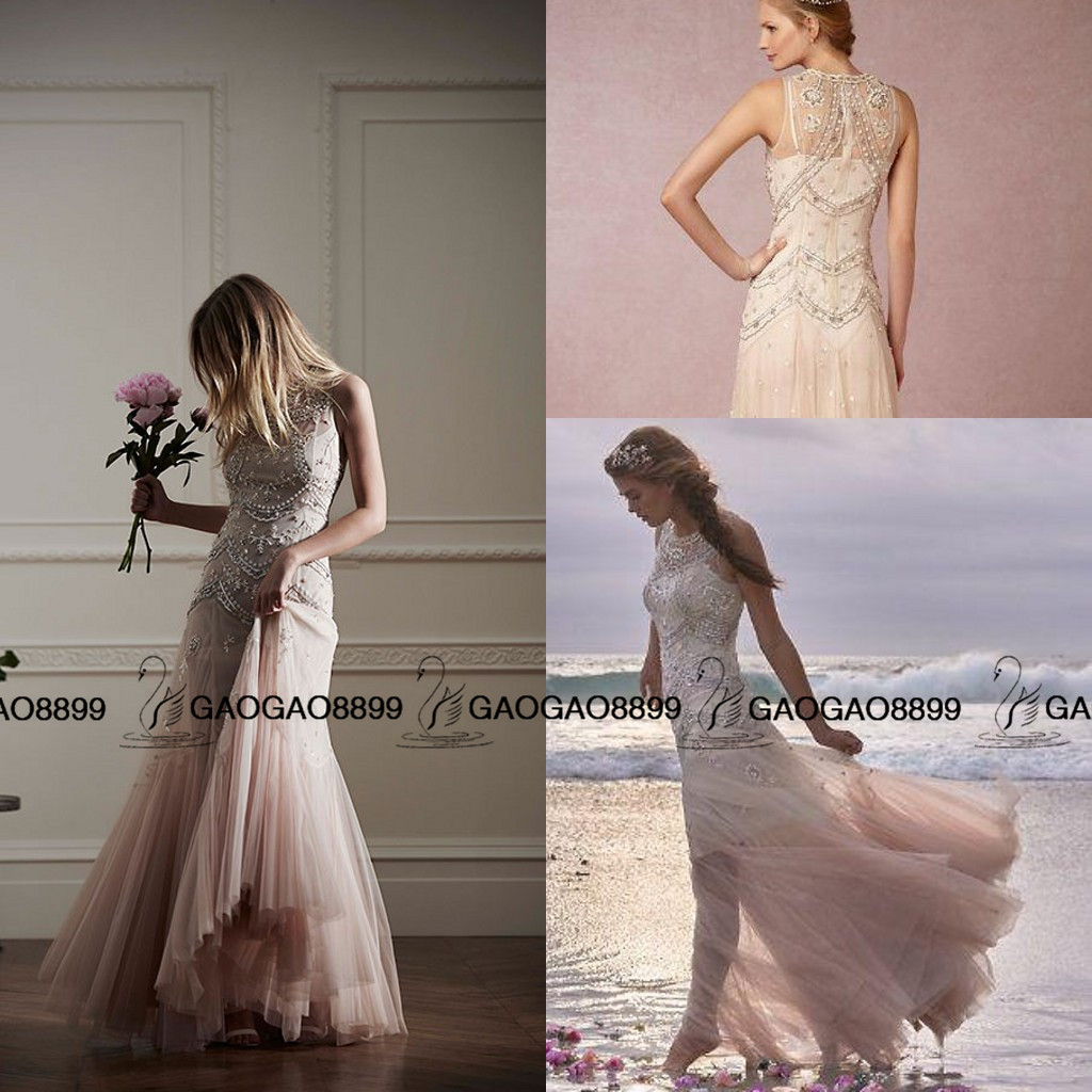 Bhldn 2019 Elegant Champagne blush Bohemian Wedding Dresses Luxury Crystal Beaded Detail Crew Tiered Skirt Beach boho Wedding Bridal Gowns, Pink
Bhldn 2019 Elegant Champagne blush Bohemian Wedding Dresses Luxury Crystal Beaded Detail Crew Tiered Skirt Beach boho Wedding Bridal Gowns, Pink