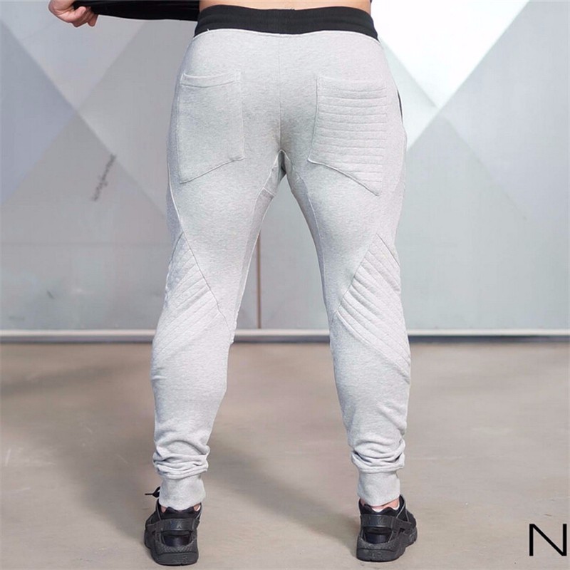 Wholesale-Men's Athletic Gym Pants Workout Cloth Sporting Active Cotton Pants Men Running Jogger Pants Sweatpants Bottom Legging