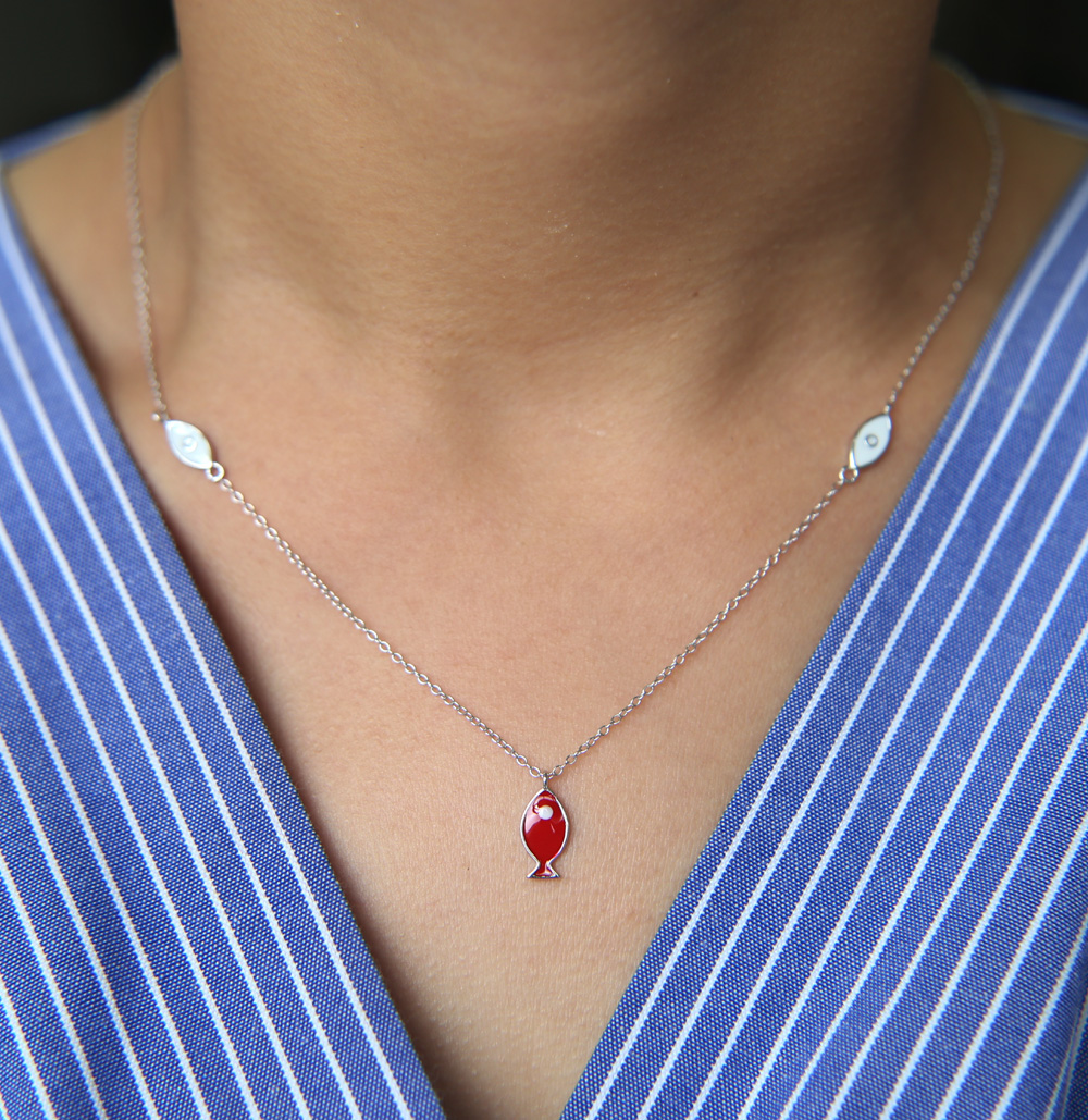 factory fine 925 sterling silver drop red enamel cute fish charm pendant delicate chain rose gold classic silver necklace 925
factory fine 925 sterling silver drop red enamel cute fish charm pendant delicate chain rose gold classic silver necklace 925