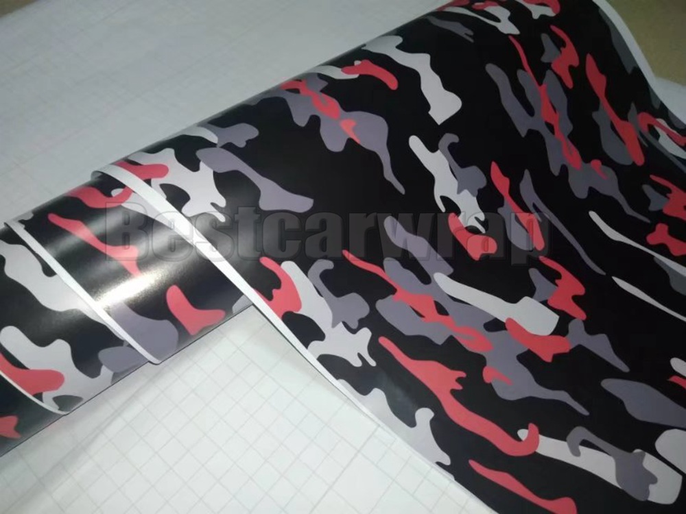 Arctic Snow Small Camoufalge Vinyl For Car Wrap Film With air bubble free CAMO film for Truck / boat graphics Foil 1.52X30M (5x98ft)