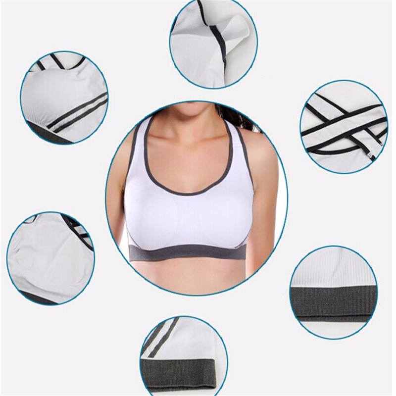 Super Promotion!Professional Sexy Women Sports Bra Stretch Athletic brassiere Push Up Bras Tank Top Seamless Padded Running