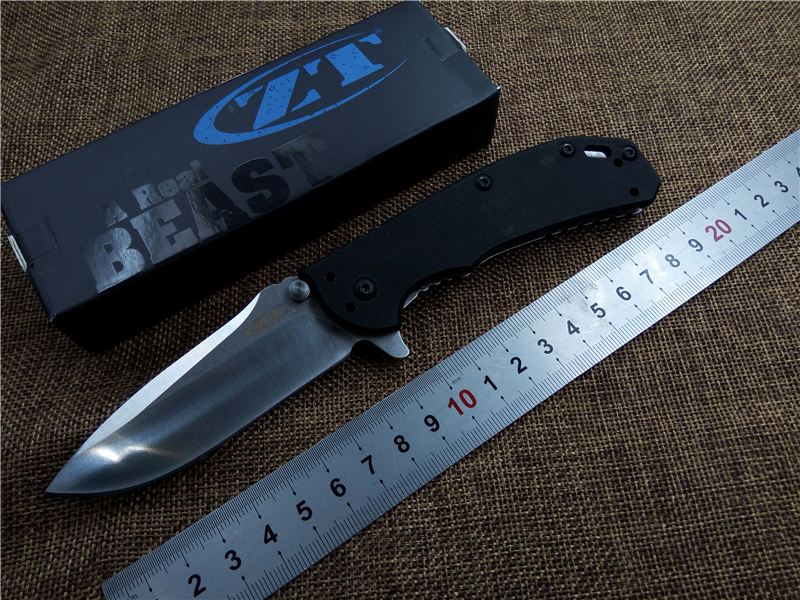 Zero Tolerance ZT 0566BW Folding Knife Outdoor Survival Camping Pocket knife D2 blade G10 handle EDC tool
Zero Tolerance ZT 0566BW Folding Knife Outdoor Survival Camping Pocket knife D2 blade G10 handle EDC tool