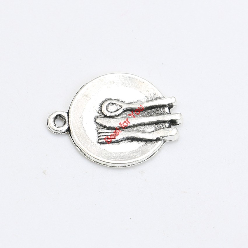 Antique Silver Plated Knife Fork Plate Charms Pendant Bracelet Necklace Jewelry Making DIY Handmade 20x15mm
Antique Silver Plated Knife Fork Plate Charms Pendant Bracelet Necklace Jewelry Making DIY Handmade 20x15mm