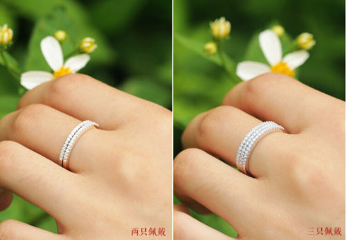 Pave setting Jewelry Vintage Soild Sterling sier Topaz CZ Dia Wedding Engagement Band Rings for Women Size 5-9 Never Fade Free shipping