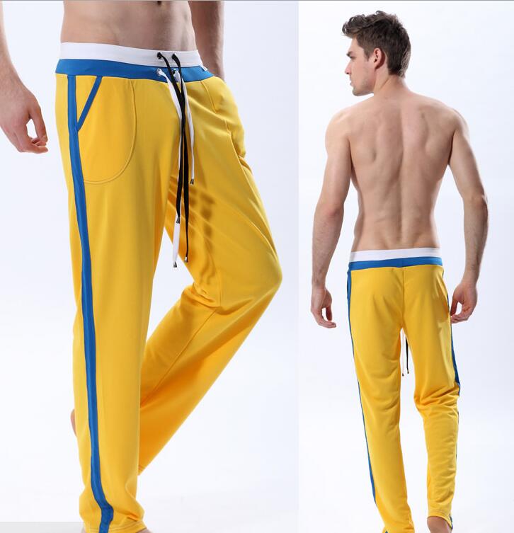 Wholesale-Hot sale Wangjiang Gay mens joggers sweat pants Long Red loose Sport Yoga Jogging gym clothing brands Running Pants Men Winter