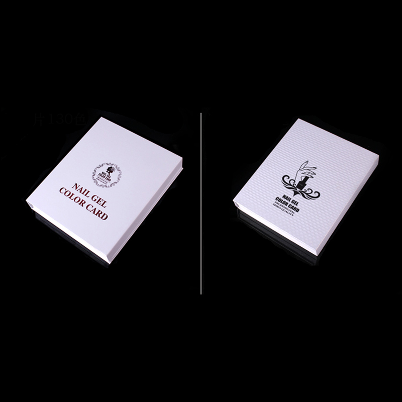 Professional 120 Colors Nail Gel Polish Display Card Book Chart with 130 pcs Nail Tips High Quality