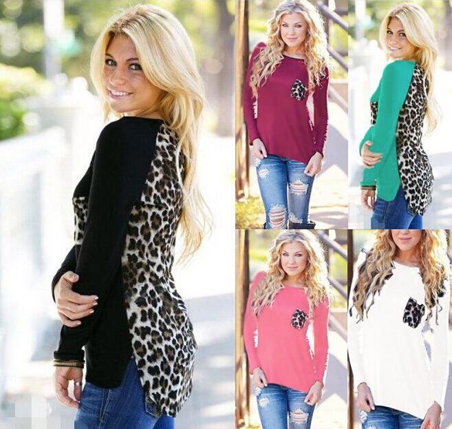 Women Leopard Long Sleeve Top Casual T-Shirt Ladies Leisure Sexy Tees Loose Spring Autumn Clothing Wear, Style 1 red
Women Leopard Long Sleeve Top Casual T-Shirt Ladies Leisure Sexy Tees Loose Spring Autumn Clothing Wear, Style 1 red