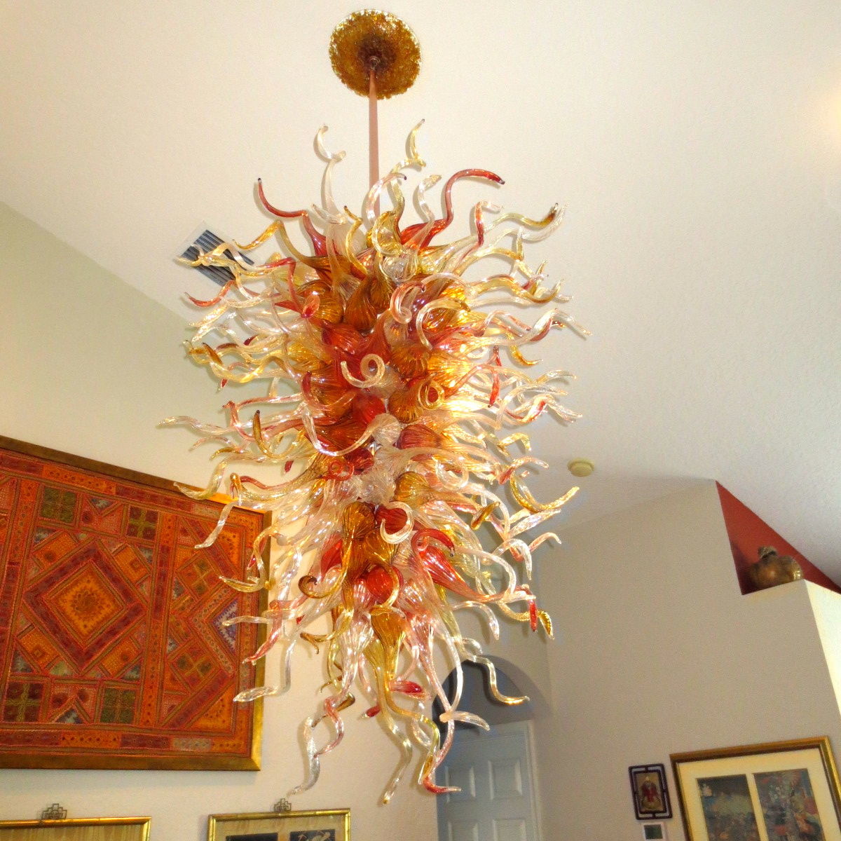 Pendant Lamps Hand Blown Borosilicate LED Pendant-Lights Glass Art Chandeler Lighting Foyer Home Lobby High Ceiling Chandelier
Pendant Lamps Hand Blown Borosilicate LED Pendant-Lights Glass Art Chandeler Lighting Foyer Home Lobby High Ceiling Chandelier