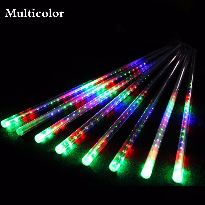 Connectable Multi-color Meteor Tube Meteors Shower Rain String LED Christmas Light Wedding Party Garden Xmas Strings Lights Outdoor