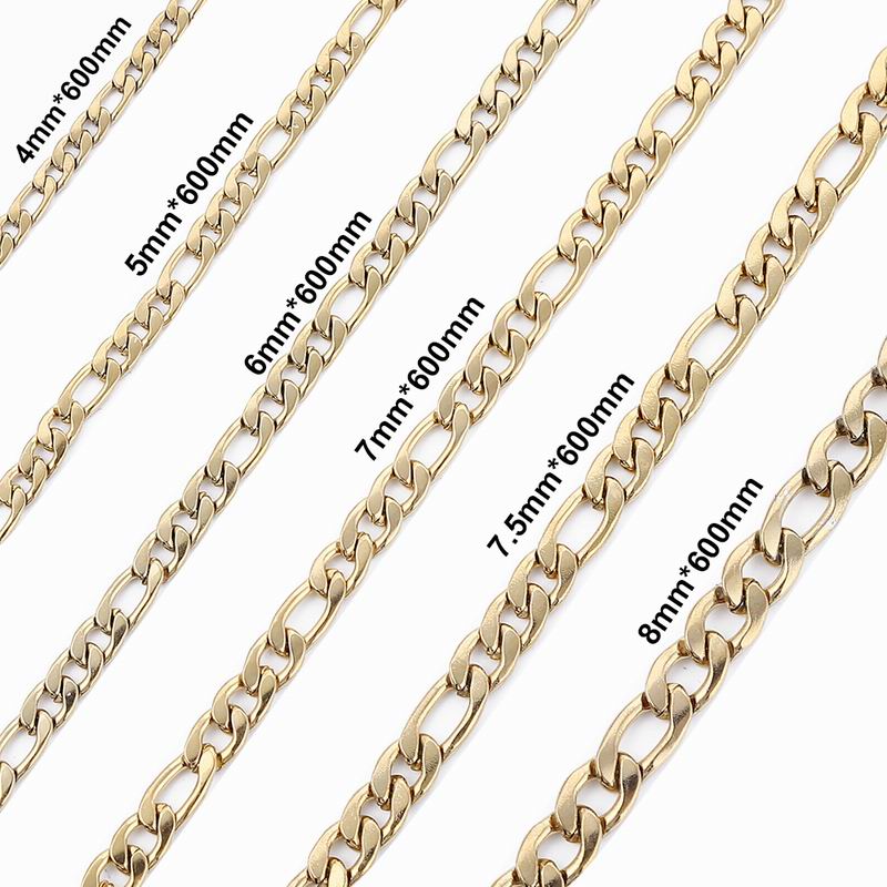 4/5/6/7/7.5/8mm Stainless Steel Figaro Chain necklace High Quality Link Chain Necklace gold tone Men Jewelry Wholesale
4/5/6/7/7.5/8mm Stainless Steel Figaro Chain necklace High Quality Link Chain Necklace gold tone Men Jewelry Wholesale