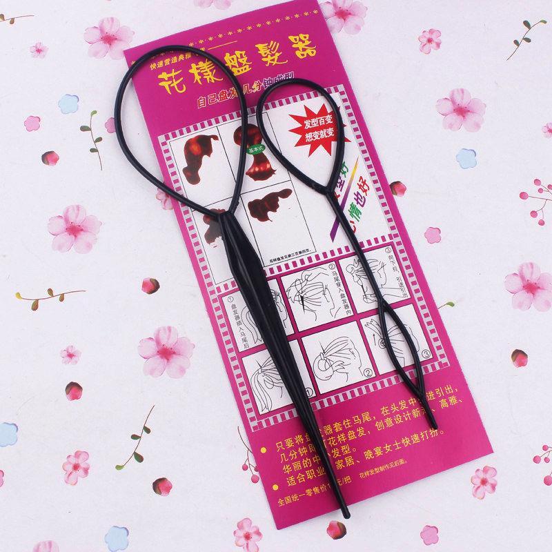 Topsy Tail Hair Maker Ponytail Styling Tool Hair-braiding styling Tool/make up tool 1000pairs/lot 2000pcs