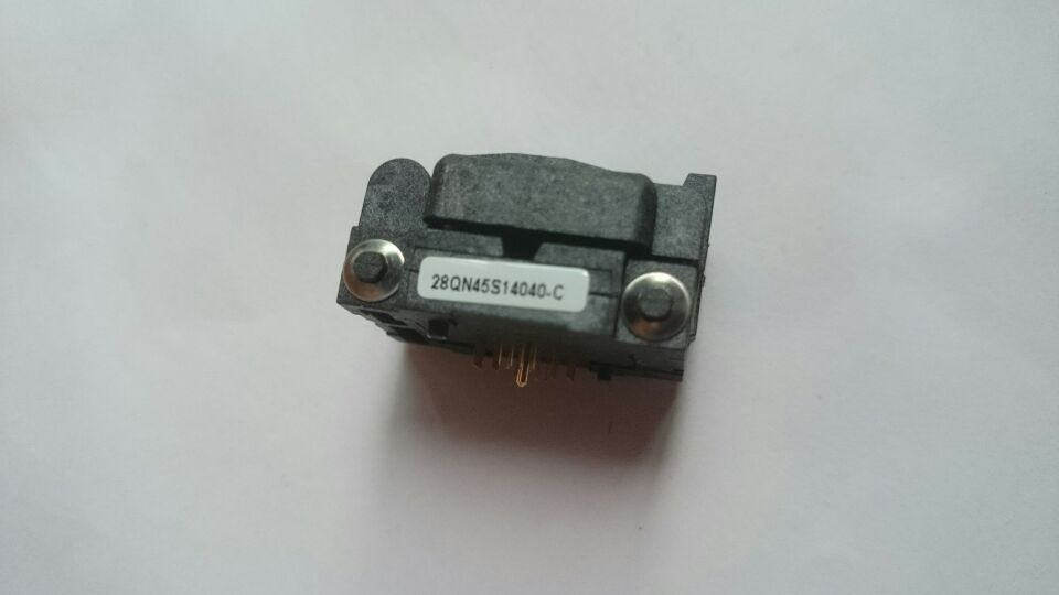 Plastronics QFN28PIN IC TEST SOCKET 28QN45S14040 0.45mm PITCH 4x4mm PLUS CENTER PIN