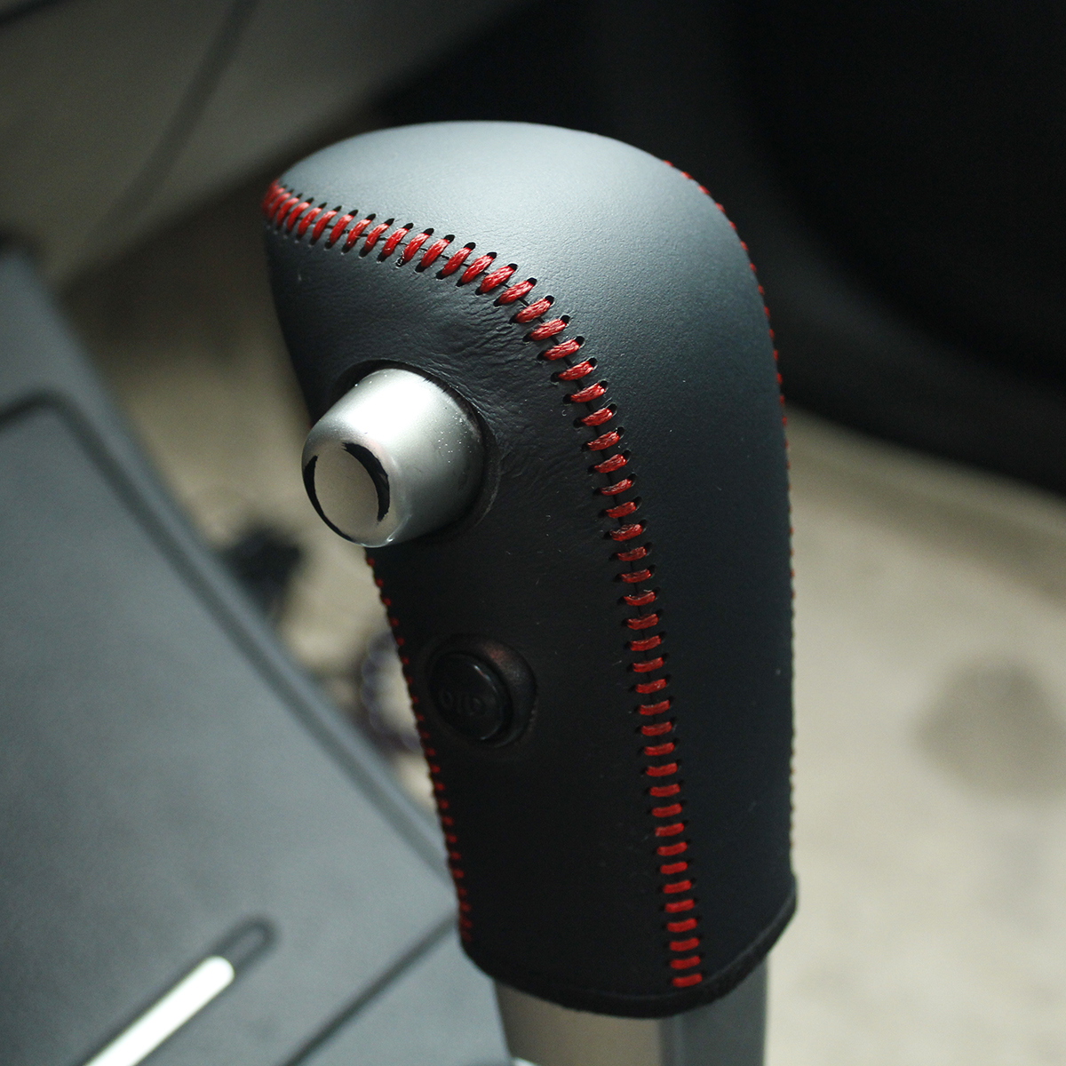Case for Nissan Tiida old model automatic gear Shift Knob Cover Genuine Leather DIY gear covers leather Hand-stitched car accessories