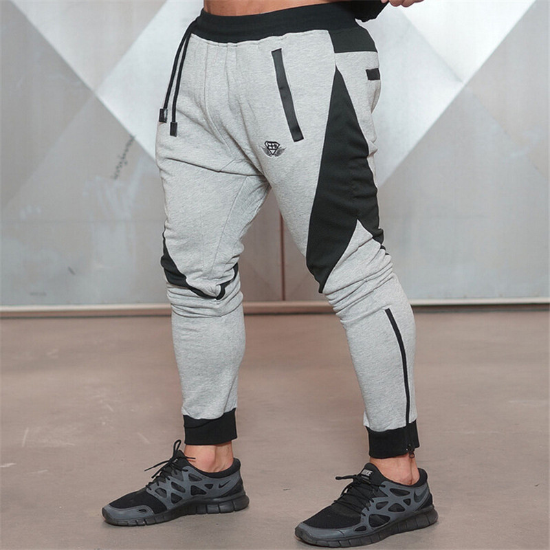 Wholesale-Men's Pants Workout Cloth Sporting Active Cotton Pants Men Jogger Pants Sweatpants Bottom Legging