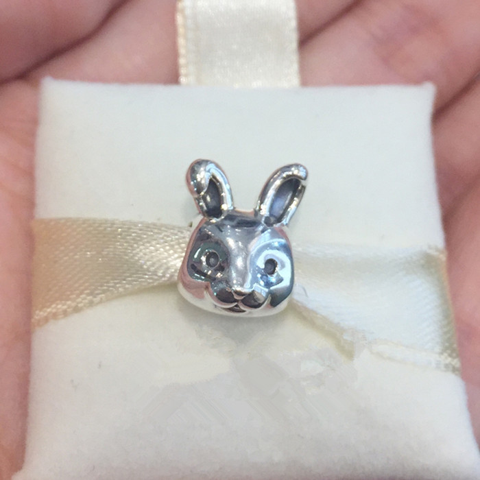 2016 New Spring Collection Remarkable Rabbit Charms 925 sterling silver jewelry animals charm fit beads bracelet DIY fine Jewelry MN333