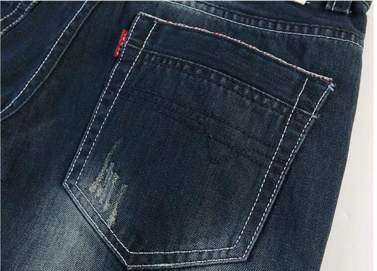 High Quality Jeans Men Fashion Brand Patches Ripped Jeans 2016 New Designer Biker Denim Jeans Straight Hip Hop Skinny Jeans
