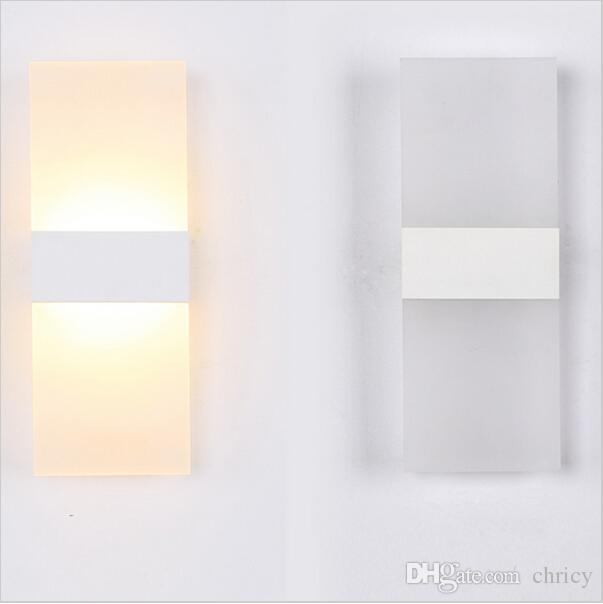 Modern Acrylic Led Wall Lights Up Down Wall Sconces Bedside Lamp for Kitchen Restaurant Living Bedroom Living Room Lamp Led Bathroom Light