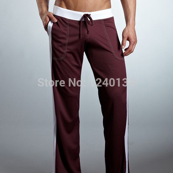 Wholesale-2016 NEW Men Low mens lounge pants Sport Sweat Pants COMFORTABLE Sleep Bottoms hot free shipping