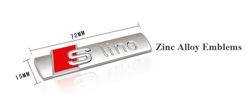 3D Metal Car Emblems S line Stickers Covers For AUDI A4L A4 A6 A8 Q2 Q3 Q5 Q7 TT Side Emblems Auto Accessories
3D Metal Car Emblems S line Stickers Covers For AUDI A4L A4 A6 A8 Q2 Q3 Q5 Q7 TT Side Emblems Auto Accessories