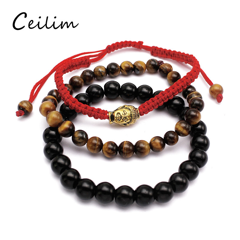 New fashion jewelry 3 piece/set buddha chakra bracelet for women 6mm tiger-eye & 8mm black stone bead charm yoga bracelet wholesaler 2017
New fashion jewelry 3 piece/set buddha chakra bracelet for women 6mm tiger-eye & 8mm black stone bead charm yoga bracelet wholesaler 2017