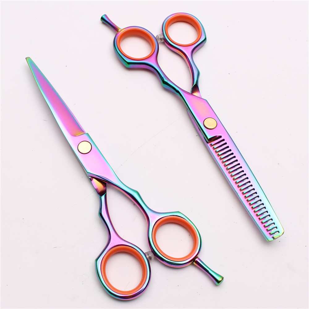 2Pcs 5.5'' 16cm Japan 440C Laser Wire Customized Logo Professional Human Hair Scissors Barber Hairdressing Scissors Salon Style Tools C1004
2Pcs 5.5'' 16cm Japan 440C Laser Wire Customized Logo Professional Human Hair Scissors Barber Hairdressing Scissors Salon Style Tools C1004