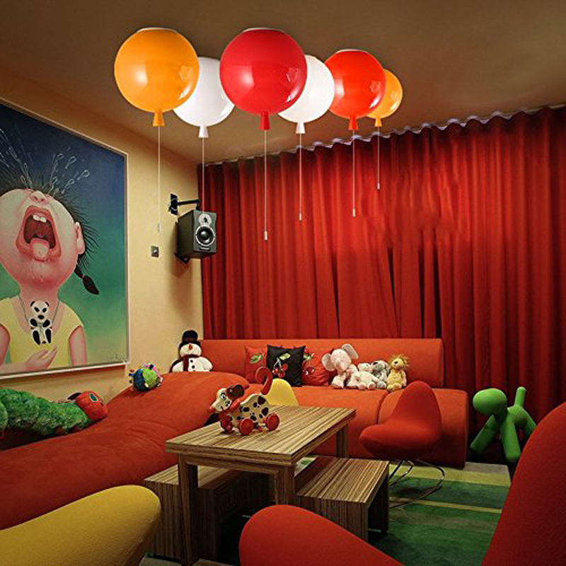 balloon Colorful lamp ceiling lamp 250mm modern minimalist creative bedside cartoon children in kindergarten room bedroom ceiling lamp kdergarten bed