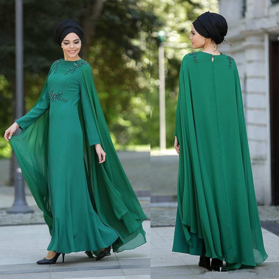Elegant 2018 Dubai Arabric Long Sleeves Evening Gowns With Chiffon Wrap Jewel Neck Beaded Muslim Dresses Evening Wear, Blue
Elegant 2018 Dubai Arabric Long Sleeves Evening Gowns With Chiffon Wrap Jewel Neck Beaded Muslim Dresses Evening Wear, Blue