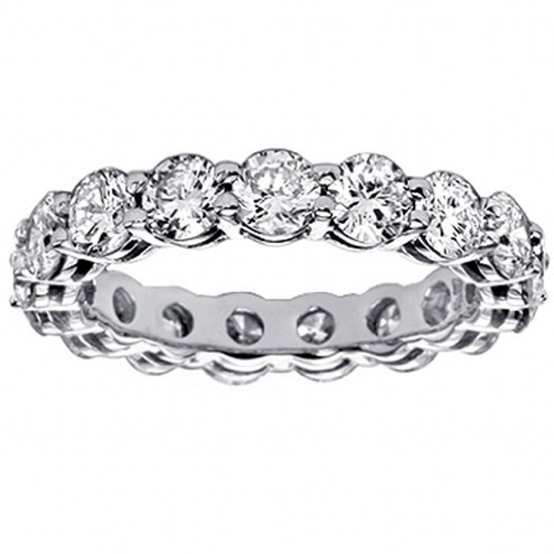 Vecalon Women Jewelry 925 Sterling Silver Ring Full Round 4mm Simulated Diamond Cz Engagement Wedding band Rings For Women