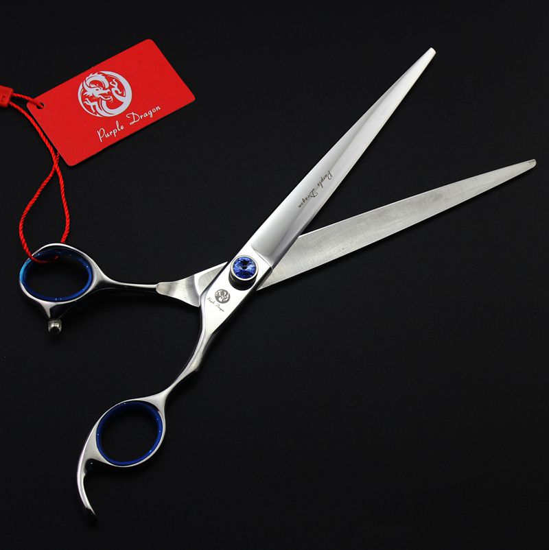 with retail package purple dragon 3 pcs set 8.0" professional hair scissors hair cutting scissors/thinning scissors + comb