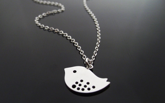 30PCS Fashion Cute Baby Bird Necklace Tiny Sparrow Necklace Small Flying Bird Necklace Little Swallow Necklaces for Women