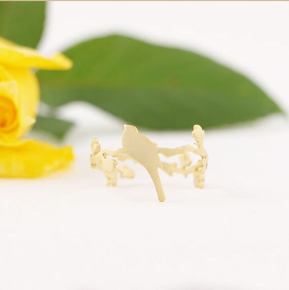 Classic 18 k gold plated branches birds rose gold-plated silver plated ring is open to women ring fashion jewelry
Classic 18 k gold plated branches birds rose gold-plated silver plated ring is open to women ring fashion jewelry