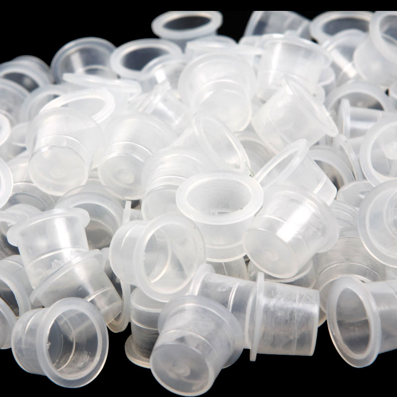 Tattoo Ink Cups 13MM Medium SizeSupply Professional Permanent Tattoo Accessory for Machine Plastic New 1000Pcs/lot