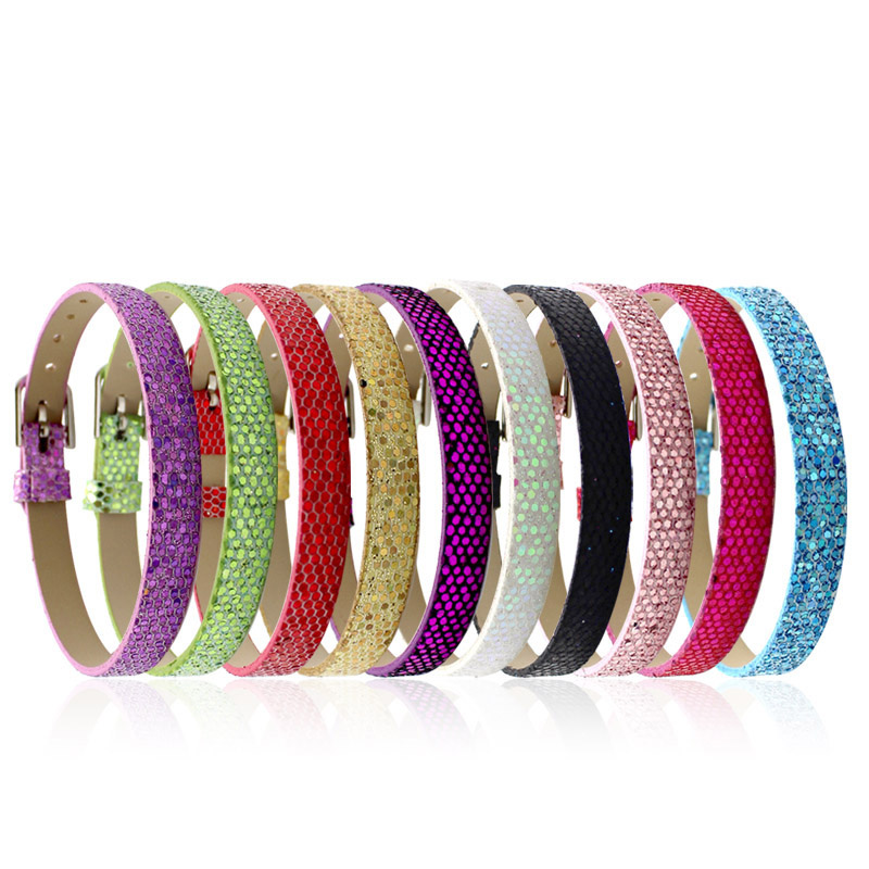 Wholesale 8mm wide 22cm length 100pcs/lot Shiny PU Leather Wristband Bracelet Fit For DIY Accessories Slide Letters
Wholesale 8mm wide 22cm length 100pcs/lot Shiny PU Leather Wristband Bracelet Fit For DIY Accessories Slide Letters