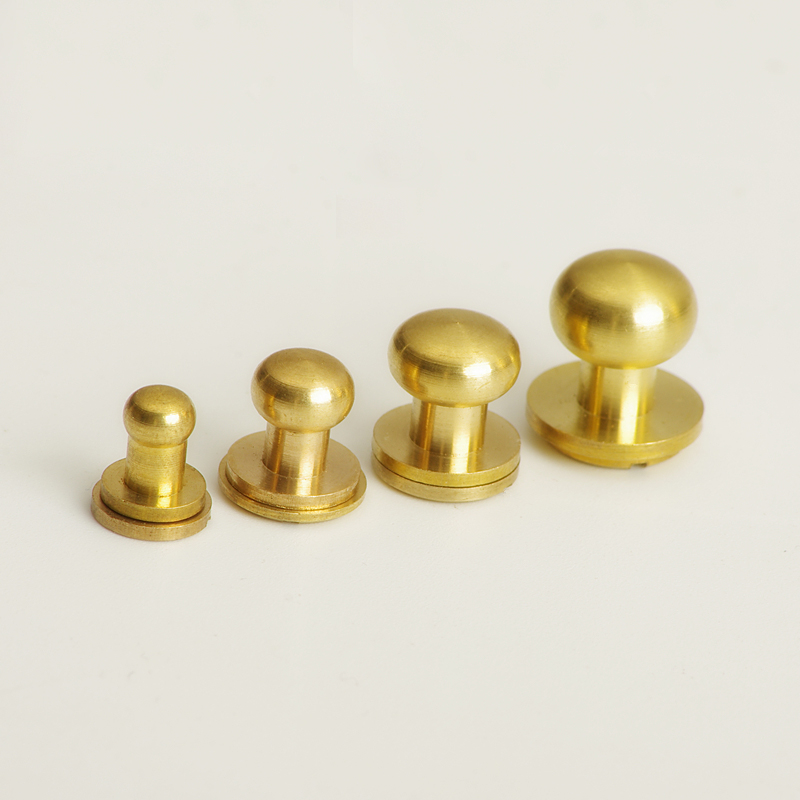 customize brass wallet bag screw belt Rivet Pacifier nail head monk diy handmade leather handbag key case Decorative nails hardware part