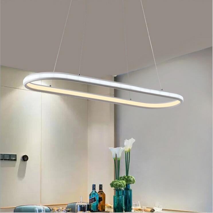 double glow hanging light aluminum modern led chandeliers led pendant lighting fixtures living dining kitchen room high brightness