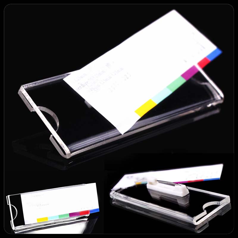 30 Pieces/Lot 50x20mm Card ID Holders Name Badge Work Employee Card Pin Brooch Business Display School Office Supplies Papelaria