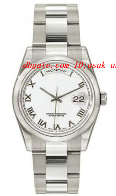 Luxury Watches Silver Dial 18K White Gold Automatic Mechanical Movement Men's Watch 36mm Mens Watch Wrist Watches
Luxury Watches Silver Dial 18K White Gold Automatic Mechanical Movement Men's Watch 36mm Mens Watch Wrist Watches