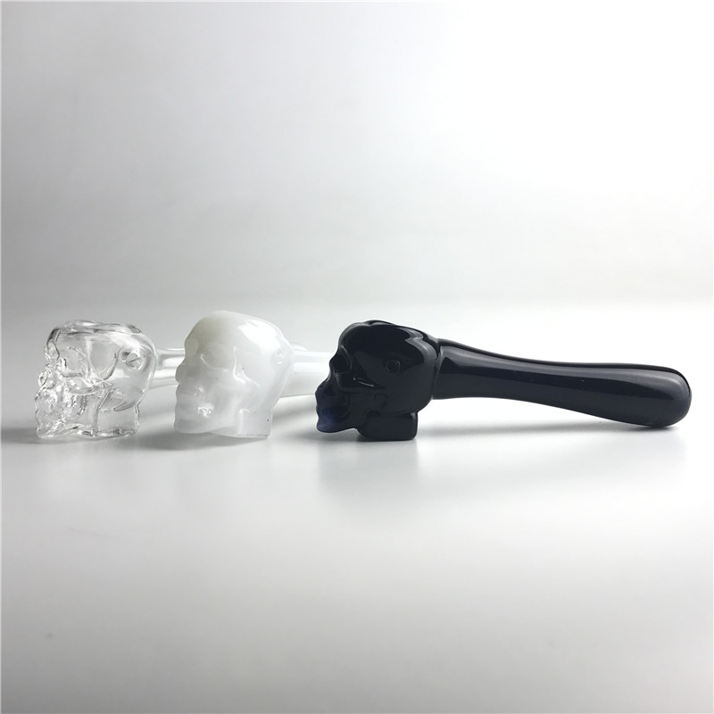 4 Inch Thick Glass Smoking Pipes with Clear White Black Thick Pyrex Glass Water pipe skull tobacco Holder Bat Oil Burner Hand Pipe
4 Inch Thick Glass Smoking Pipes with Clear White Black Thick Pyrex Glass Water pipe skull tobacco Holder Bat Oil Burner Hand Pipe