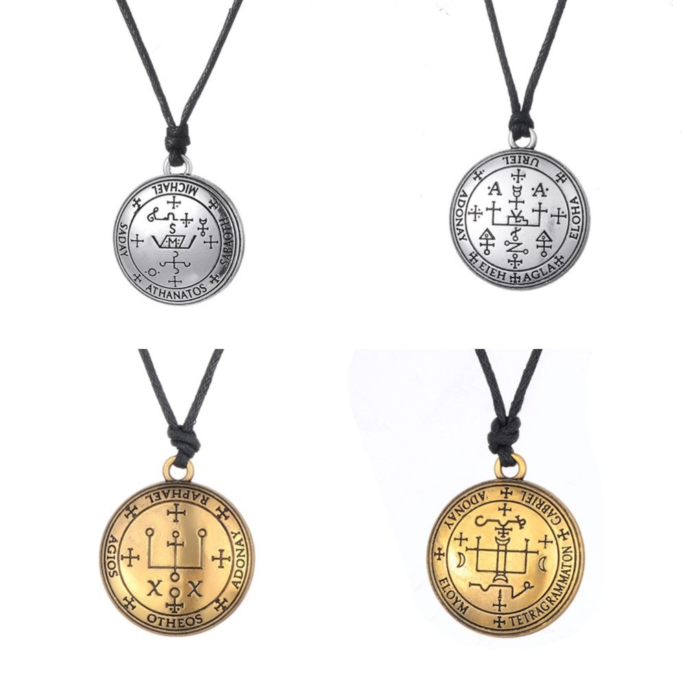 Wholesale-Sigil of 7 Archangel Michael Raphael Uriel Gabriel Talisman Vintage Angel Gothic Elegant Necklace Men Jewelry for Women 2016
Wholesale-Sigil of 7 Archangel Michael Raphael Uriel Gabriel Talisman Vintage Angel Gothic Elegant Necklace Men Jewelry for Women 2016