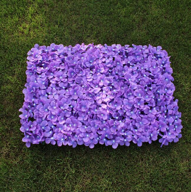 Silk hydrangea artificial flower wall Wedding background lawn plant wall party background artificial flowers wedding decorations