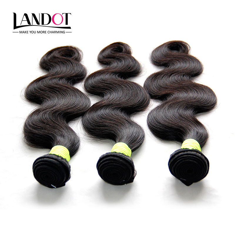2 Bundles Brazilian Virgin Human Hair Weave Body Wave Unprocessed 8A Peruvian Malaysian Indian Remy Hair Extensions Natural Black 1B Dyeable
