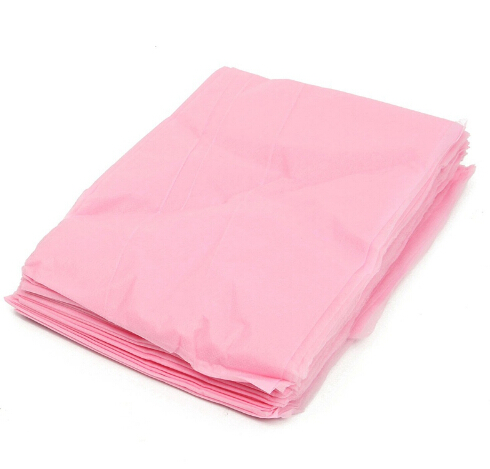 Practical 10Pcs Massage Beauty Waterproof Disposable Nonwoven Bed Table Cover Sheets Beauty Salon Dedicated White Pink 80X180cm