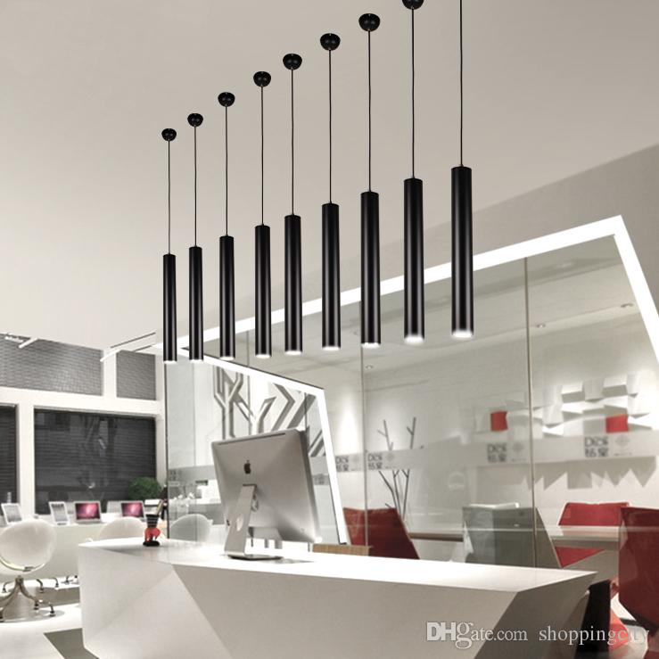 New Arrival LED Decorative Pendant Lamp Lighting Aluminum Cylindrical Lamp Fixture for Hallway Aisle porch corridor Bar lamp Diameter 8cm