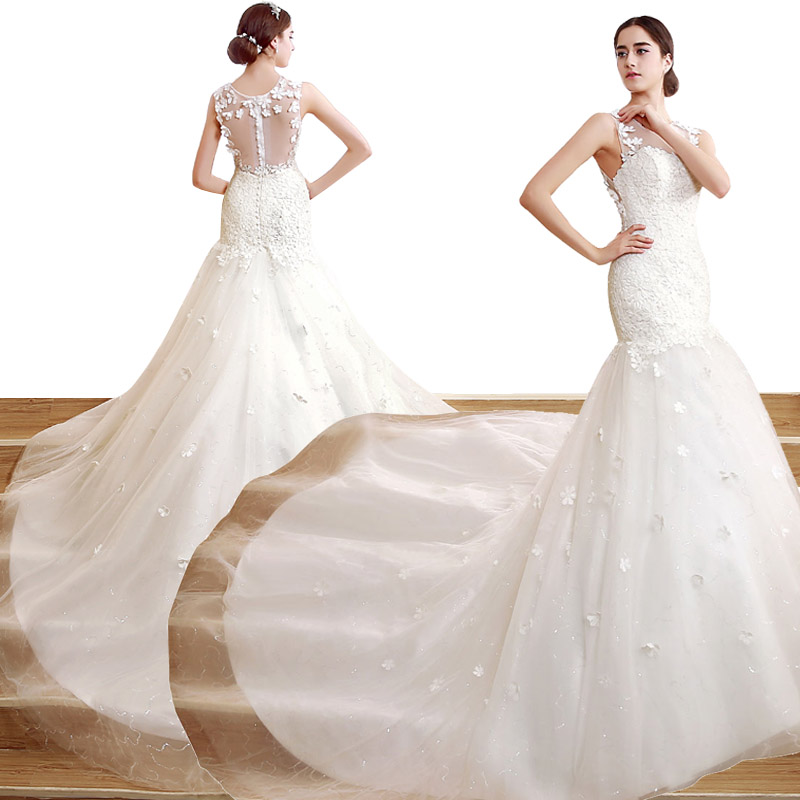 ZCL03 Charming 2019 Modern Beaded Neck Wedding Dresses Sheer Jewel Neck Lace Bodice Pearls Mermaid Zip Back Real Image Bridal Gown, Custom made from color chart
ZCL03 Charming 2019 Modern Beaded Neck Wedding Dresses Sheer Jewel Neck Lace Bodice Pearls Mermaid Zip Back Real Image Bridal Gown, Custom made from color chart
