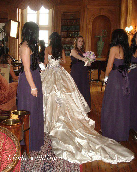 Pnina Tornai Wedding Dresses Romantic Ball Gown Sparkly Crystal Beaded Long Dream Princess Church Bridal Party Gowns