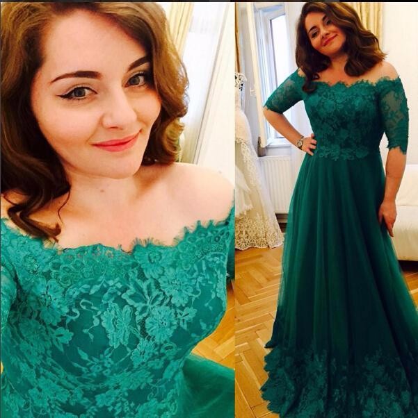 Robe Soiree Elegant Green Long Prom Dress Boat Neck Lace Tulle Formal Evening Party Half Sleeve Pageant Gown For Women, Ivory
Robe Soiree Elegant Green Long Prom Dress Boat Neck Lace Tulle Formal Evening Party Half Sleeve Pageant Gown For Women, Ivory